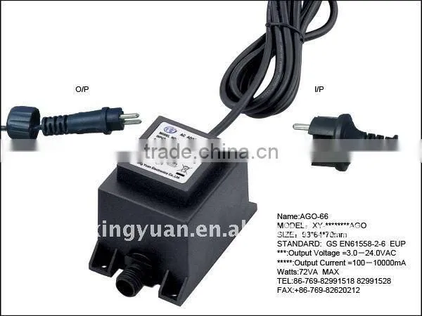 CE,GS waterproof IP68 transformer