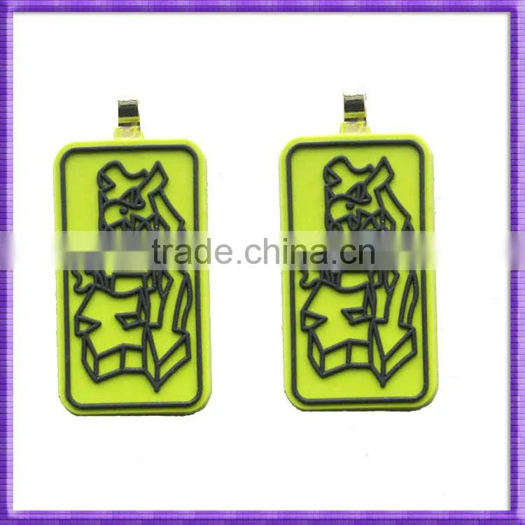 Custom mushroom shape silicone zipper puller