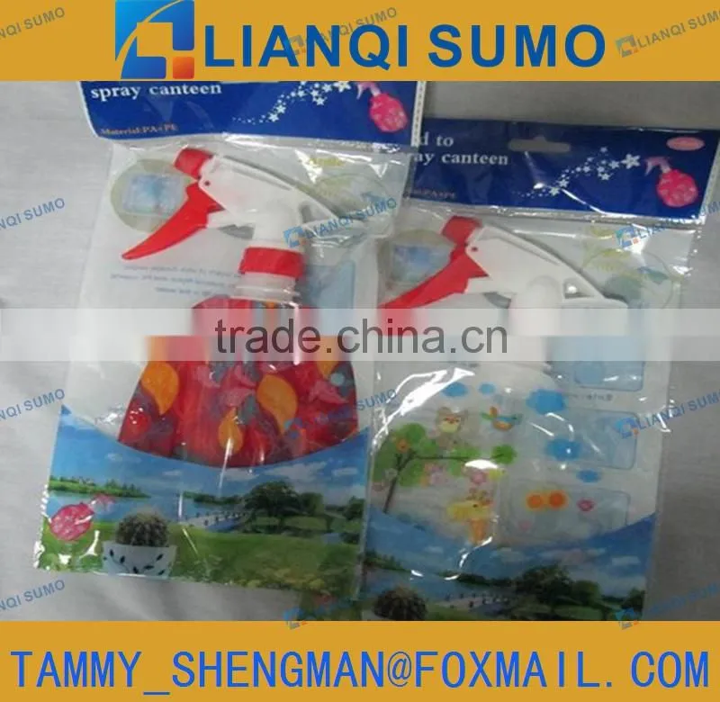PET water bag folding Plastic trigger bottle