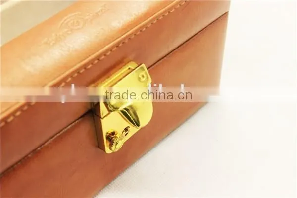 C&Y make luxury PU leather 4 slot sunglass boxes