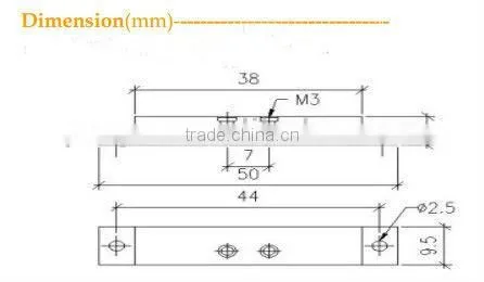 100% Brand New Door Switch Sensor Surface Mounted ABS Housing Ideal for Wooden Door or Window Used for Home Office PY-C40