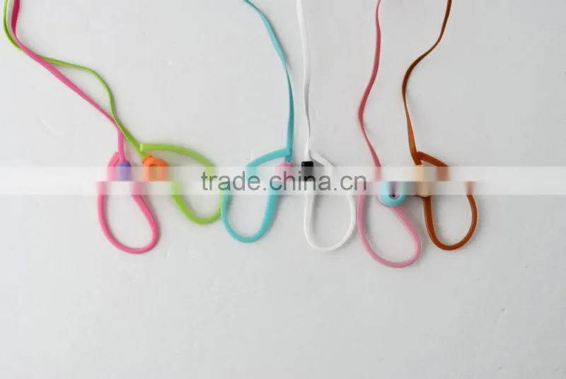 cool design earhook cheap colorful earphone for girls