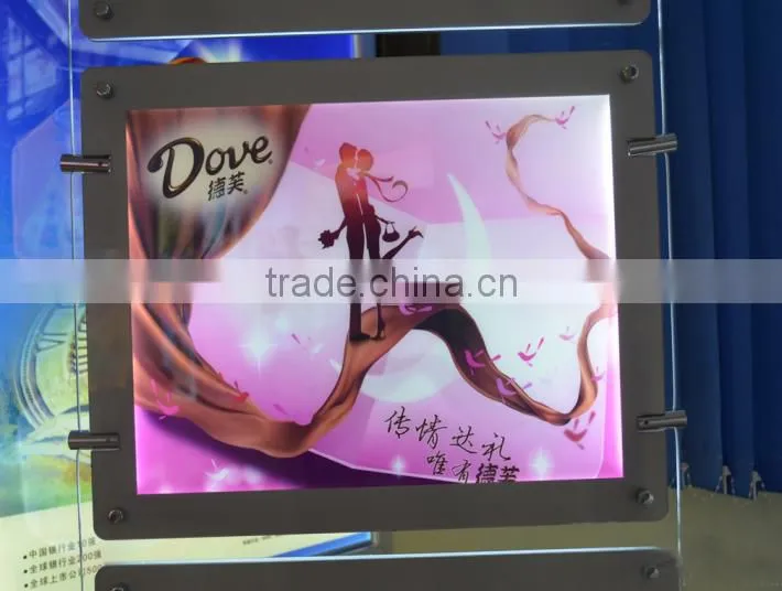 hight quality products Double Sides waterproof slim acrylic led billboard lightbox