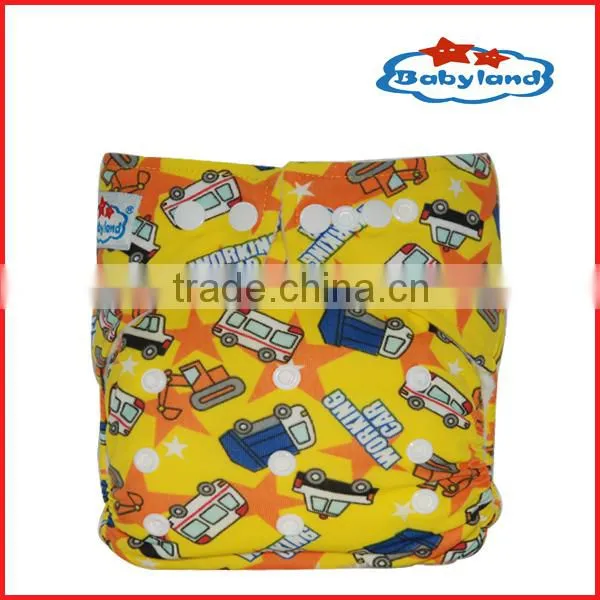 Free Shipping 2015 New Prints Babyland Baby Cloth Diapers Bamboo Charcoal Diapers
