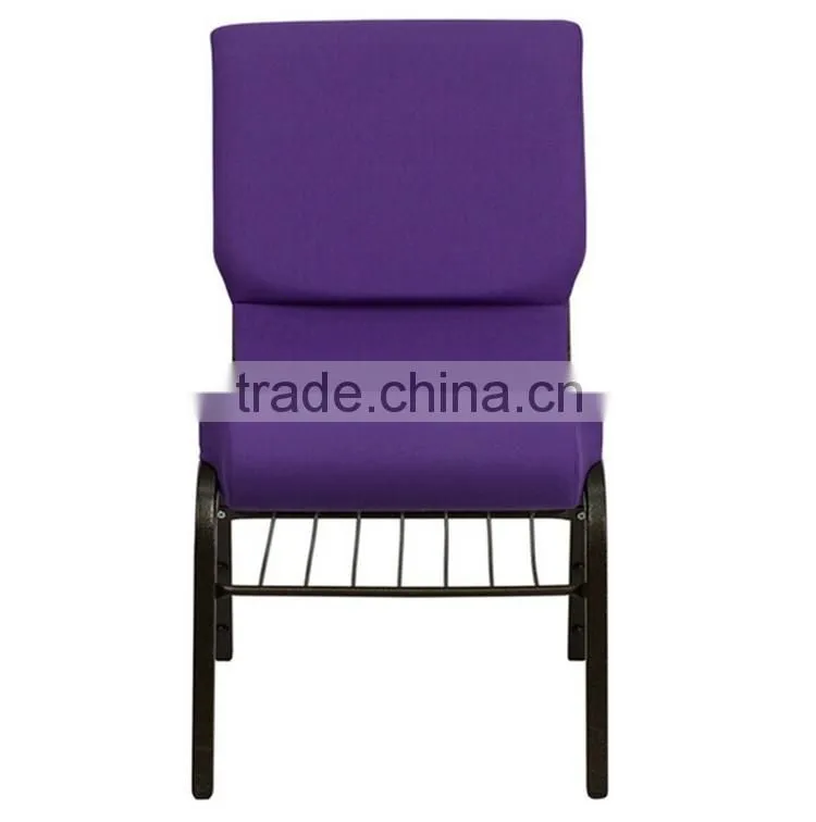 Connected Purple church chairs for conference chairs for public seating