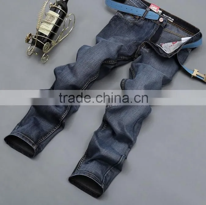 2015 wholesale price denim stone washing slim fit men jeans OEM fashion brand name jeans men jeans