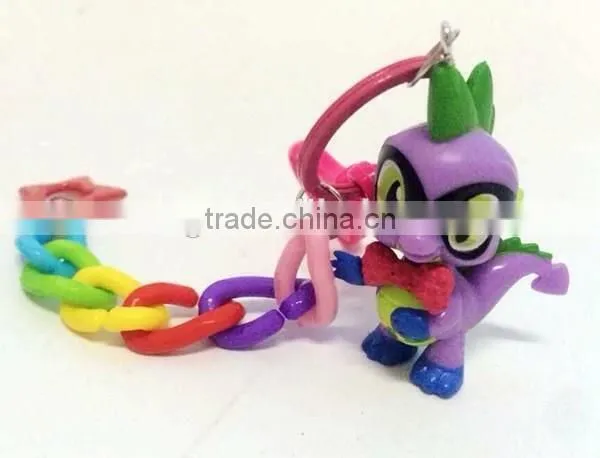 Lovely My Little Pony Action Figures Colorful Dash Pony Kids Toys Doll Set 12pcs key chain
