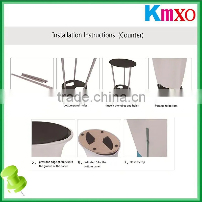 tension fabric trade show portable counter
