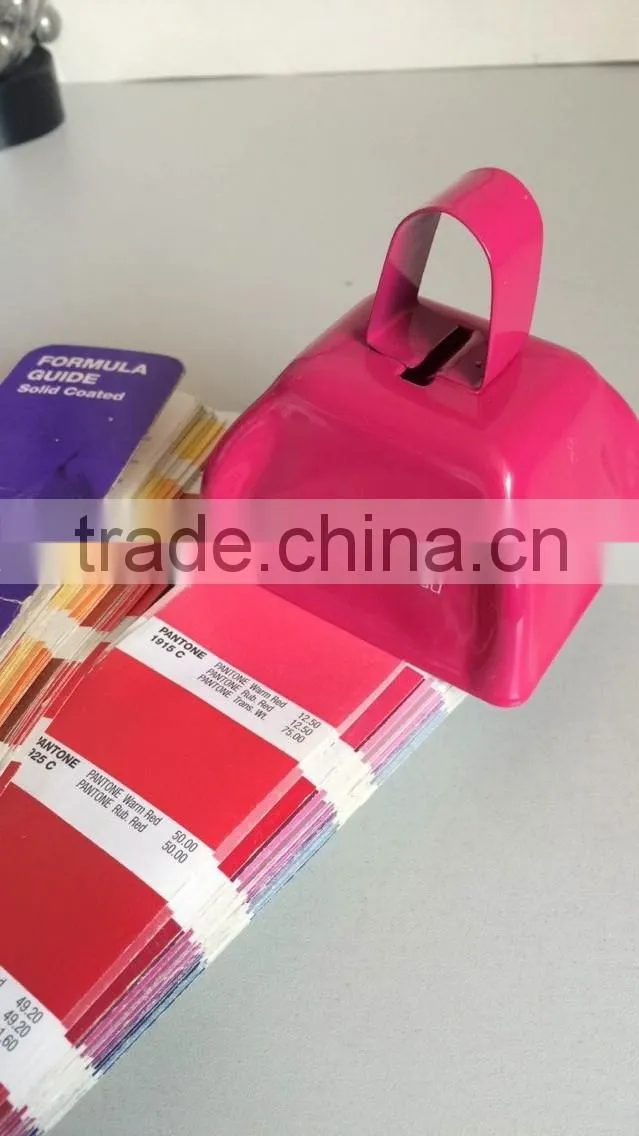 2016 China Good quality Custom Logo Customized Advertising Wholesale Pink Cow bells