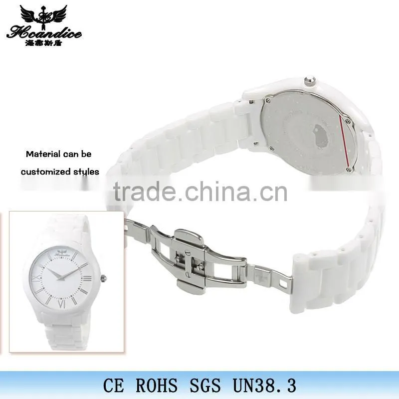 new style fashion black ceramic watch bands