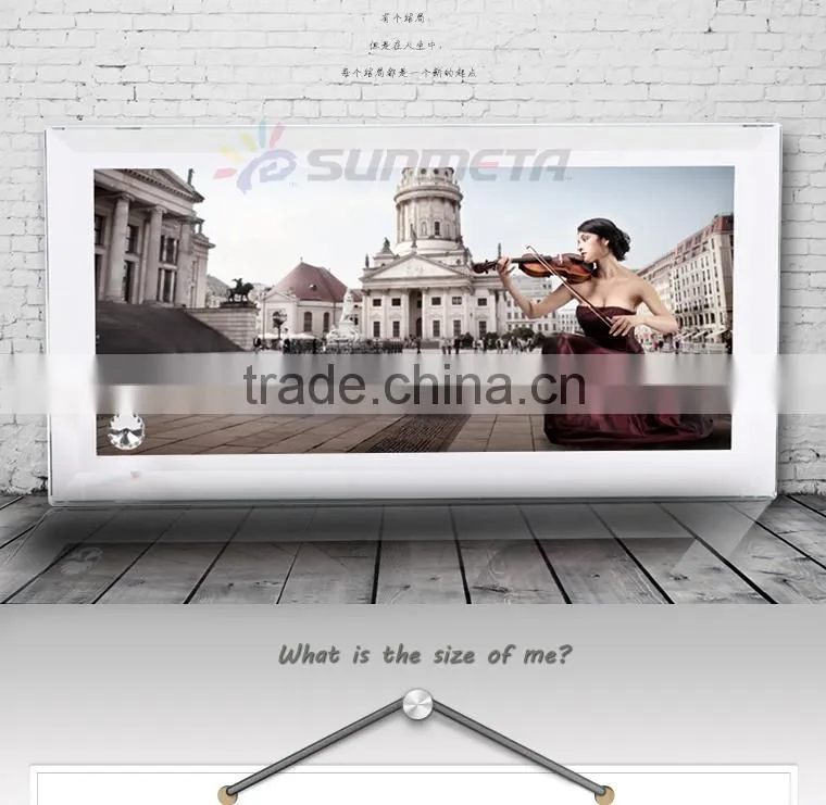 hot sale sunmeta sublimation glass photo frame with display stand BL-08
