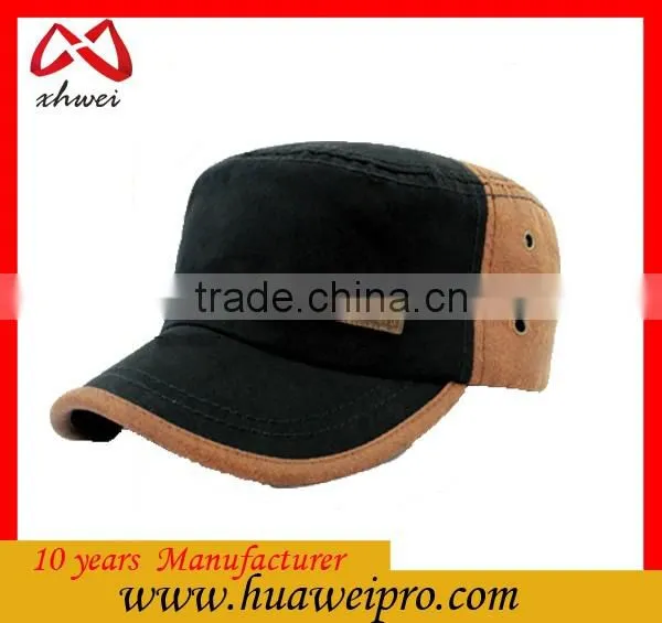 Wholesale high quality fashion sun cap 100% cotton army cap