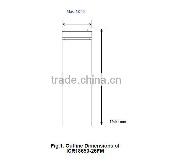SAMSUNG SDI18650 26F cells, 3.7V2600mAh, for electric bicycles, scooters, UPS