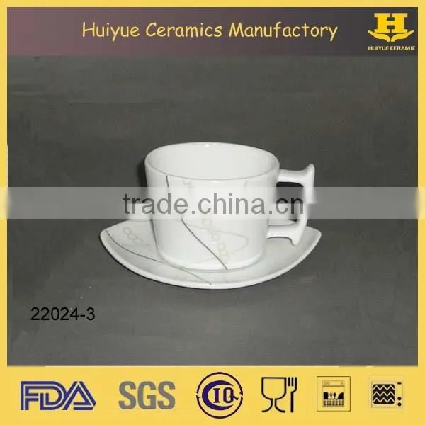 ceramic cup & saucer set, espresso cup and saucer set