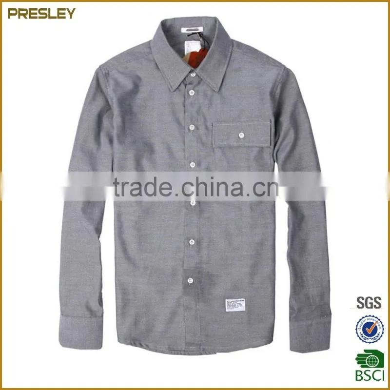 wholesale mens dress shirts men formal long sleeve oxford shirt from China