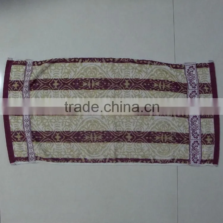 Square Yarn Dyed jacquard Customized kids face towels
