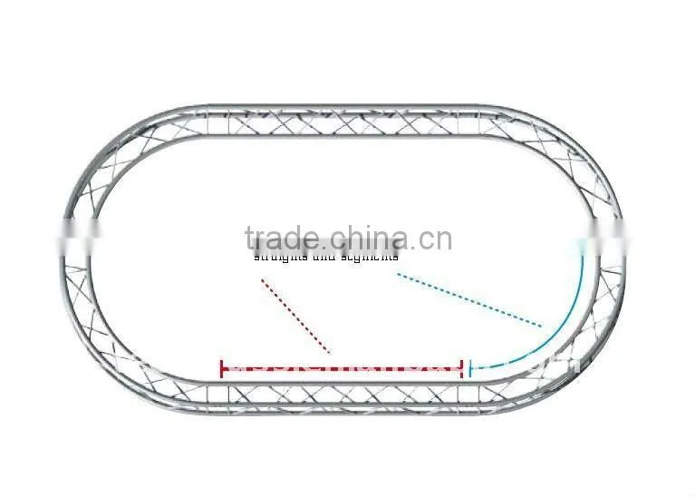 Aluminum Alloy Triangle Apex Up/Down Circular Truss