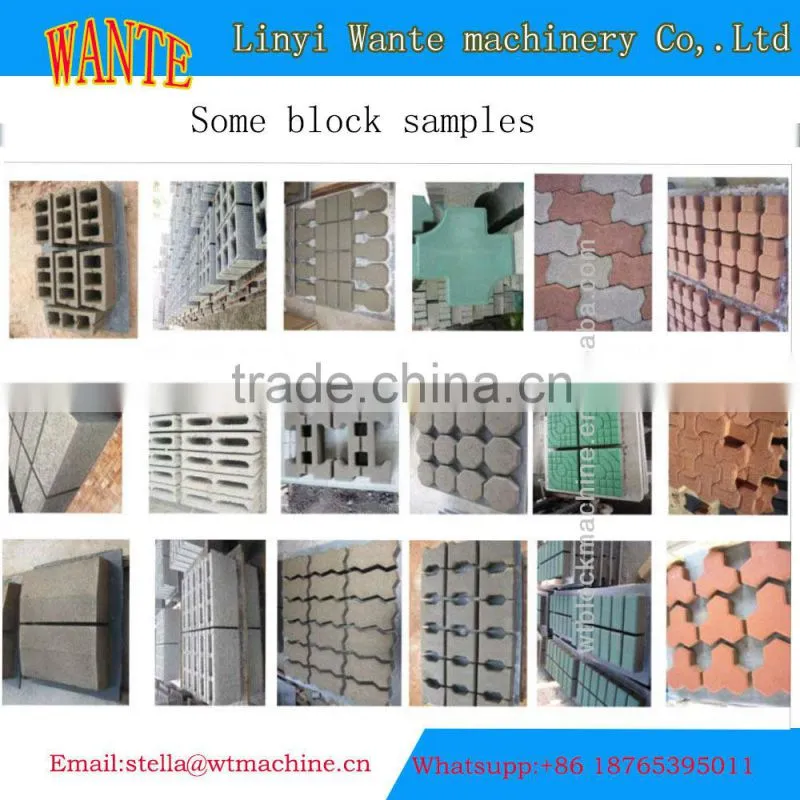 QT10-15 paving slab making machine brick making plant for sale