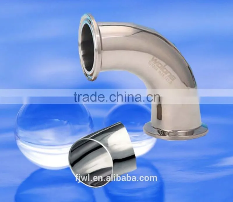 Hygienic/Sanitary stainless steel pipe fittings clamp elbow