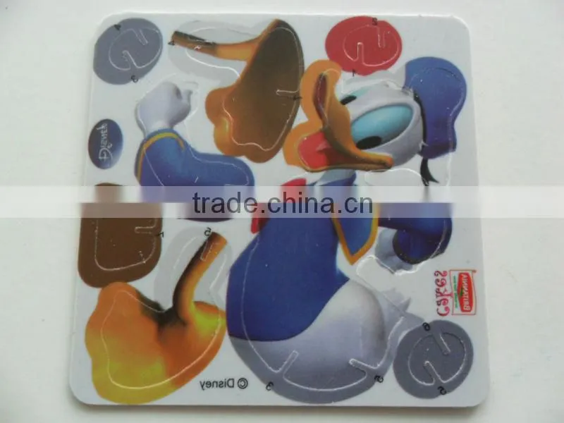 3d tiger puzzle card for kids