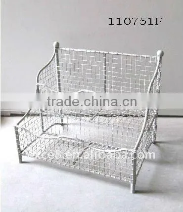 110751F-metal tiered rack & notebook holder