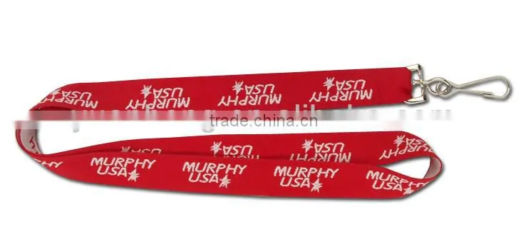 simple & cheap woven lanyard with customized design