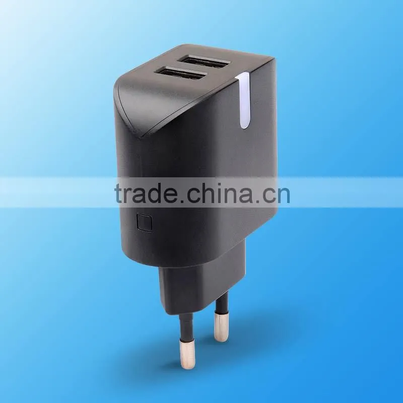 EU Plug AC Power Adapter Charger Mobile Phone Charger for Samsung/iPad PC Tablet