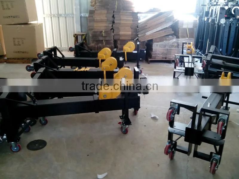 heavy duty 250kg up to 5.5m crank up tower mobile light truss lift tower with wheel
