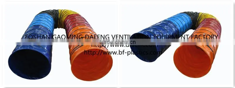Colorful 24inch Rainbow PVC Coated Dog Agility Tunnels