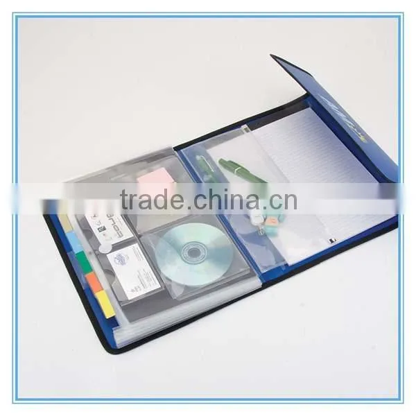 2015 Hot selling A4 PP office portfolio organizer