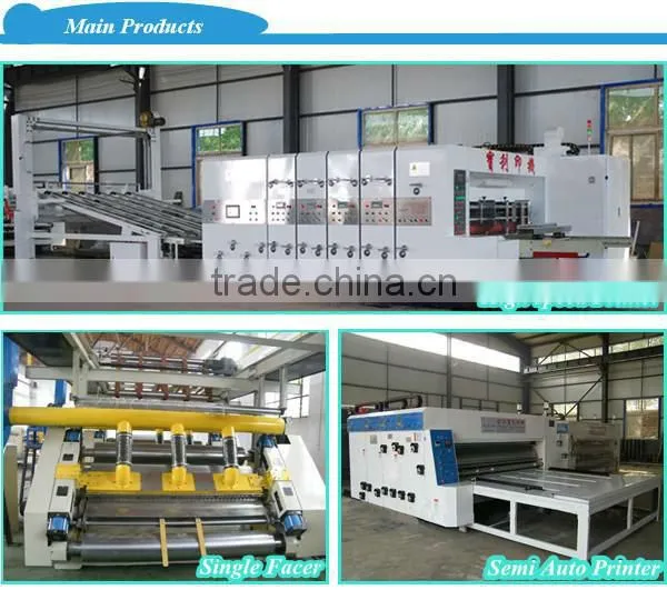 High efficiency die cutting creasing machine for corrugated paperboard