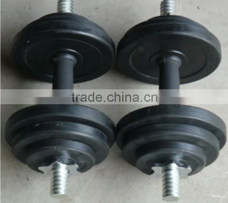 10KG15KG20KG25KG30KG pvc rubber dumbbell /barbell set