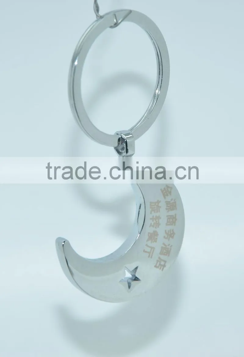 metal moon epoxy keychain keyring cute keychain