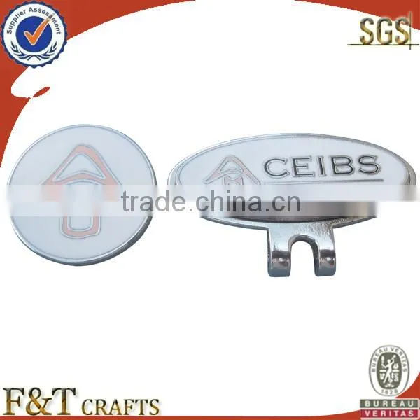 Custom metal enamel cheap golf ball markers