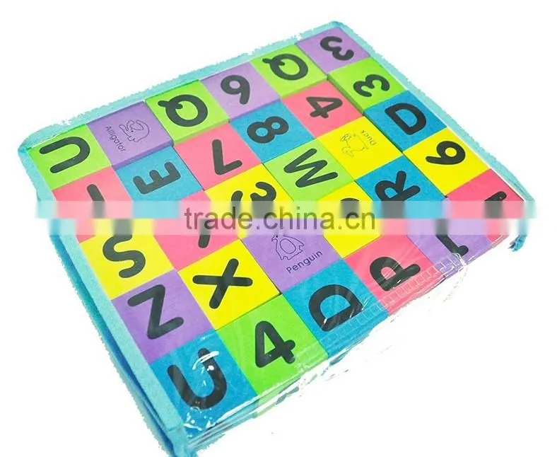 New desigh baby bath toy EVA foam alphabet blocks