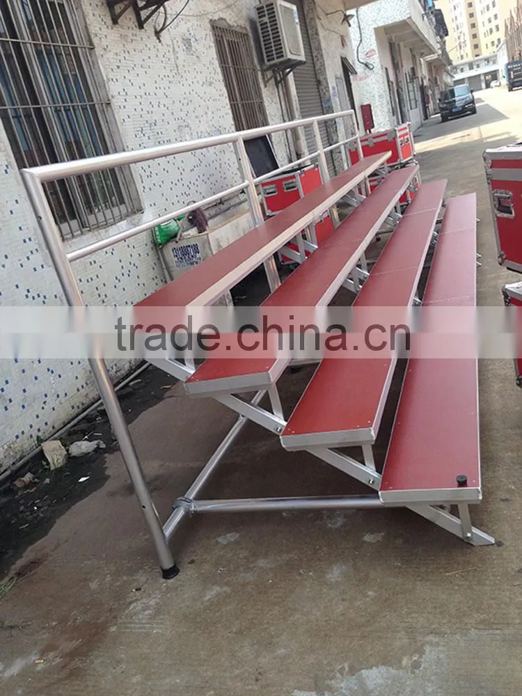 Aluminum assembly stage risers suit stage