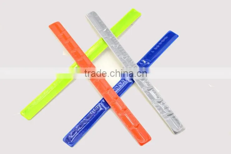 CE EN13356 promotion PVC reflective armband reflective slap wrap