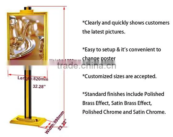 Hotel display sign stands dubai wholesale market