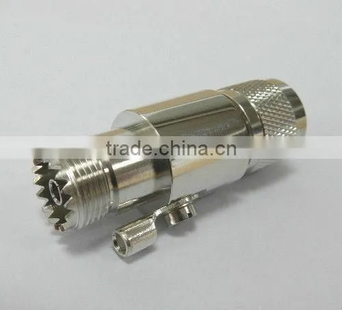 UHF jack to UHF plug, lightning arrester