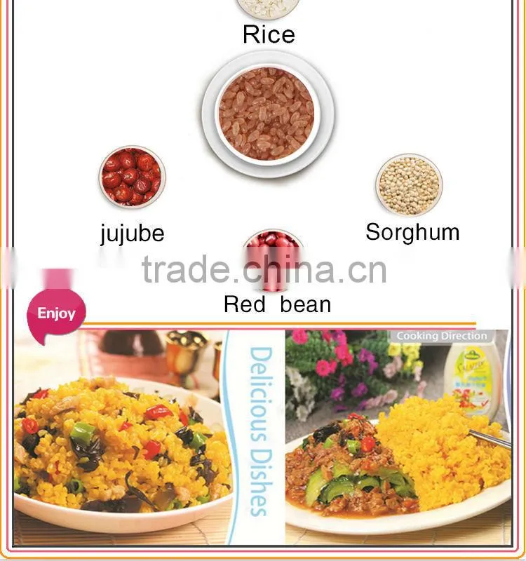 Steam Rice And Parboiled Ready Meal Red Mung Bean