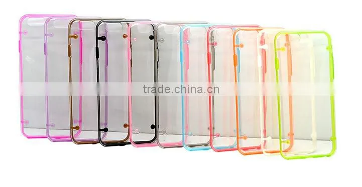 Transparent clear Soft TPU Cell Phone Case For iphone