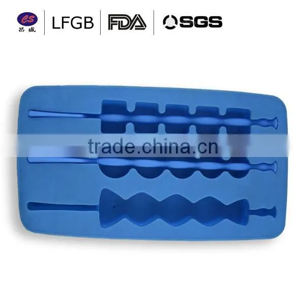 High quality fashionable factory price funny shape Silicone Ice cube Tray