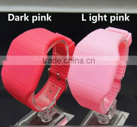 2013 Fahion super thin band silicon Led watch