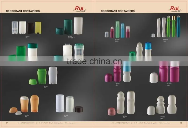 Plastic deodorant container, twist up deodorant container, PP deodorant