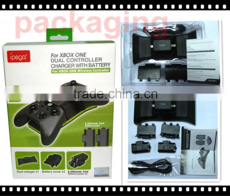 2pcs 700mAh batteries controller charger for XBOX1
