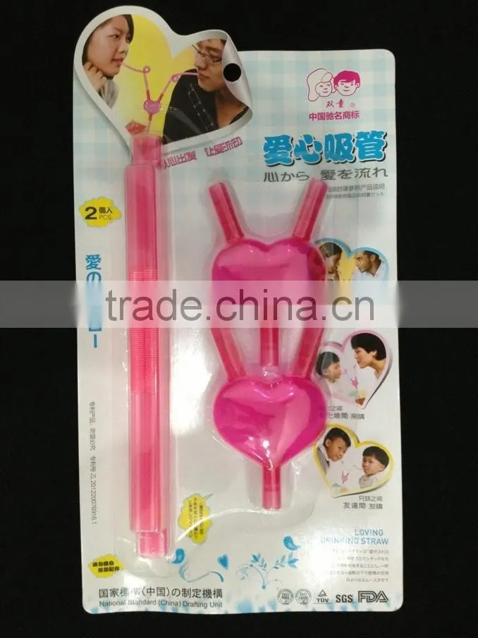lovely novelty crazy straws flexible and straight heart drinking straws