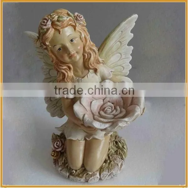hotsale angel resin angel figurine for home decor polyresin angel