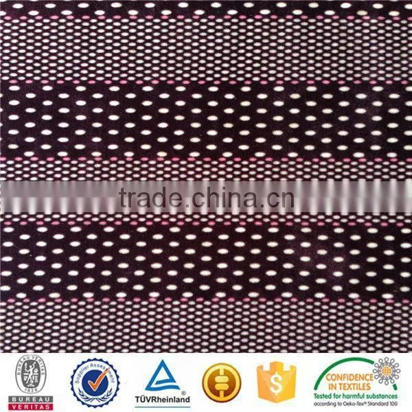 polyester with good spandex tricot one side brush super soft hand leggings fabric