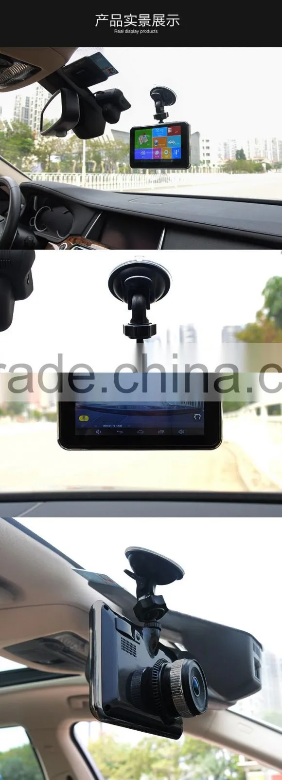 5 Inch Android Car Dash Cam With 1080P Full HD Capacitive Touch Screen Portable DVR