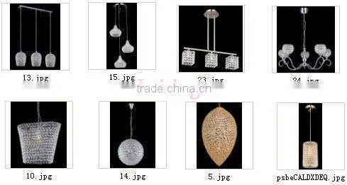 Clear crystal ball pendant lamp